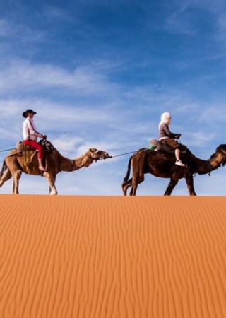 Merzouga adventure camel trek for 1,2 or more nights in luxury desert camp