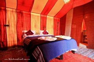 Luxury tents in Merzouga - Akabar VIP camp in Sahara desert