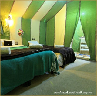 Luxury tents in Merzouga - Akabar VIP camp in Sahara desert