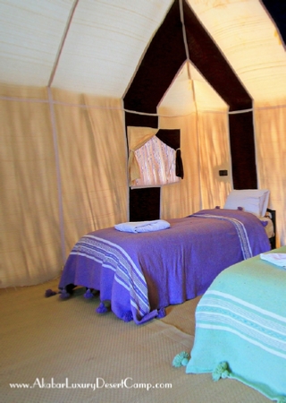 Tents in Akabar Luxury Desert Camp is a place you can not miss in Morocco