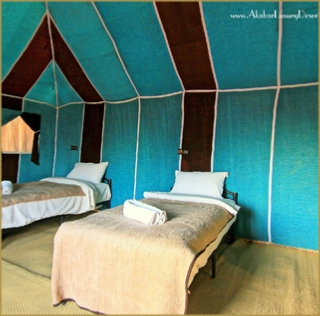 Luxury tents in Merzouga - Akabar VIP camp in Sahara desert