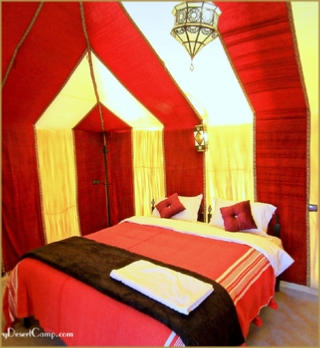 Double bed - Luxury Camp Akabar, Merzouga