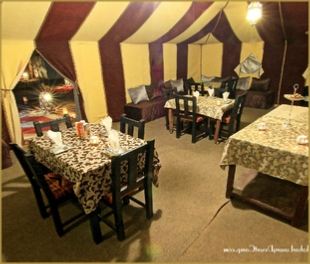 Restaurant in Akabar Luxury Desert Camp is a place you can not miss in Morocco