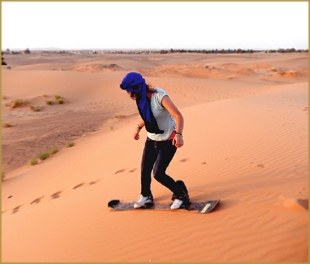 Merzouga sandboarding - adventure Erg Chebbi excursions